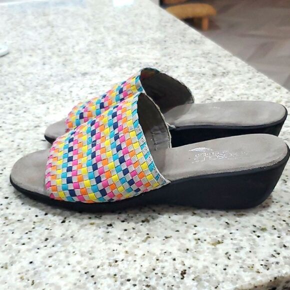 Aerosoles Cake Badder multicolored slide sandals size 9 - Picture 5 of 8